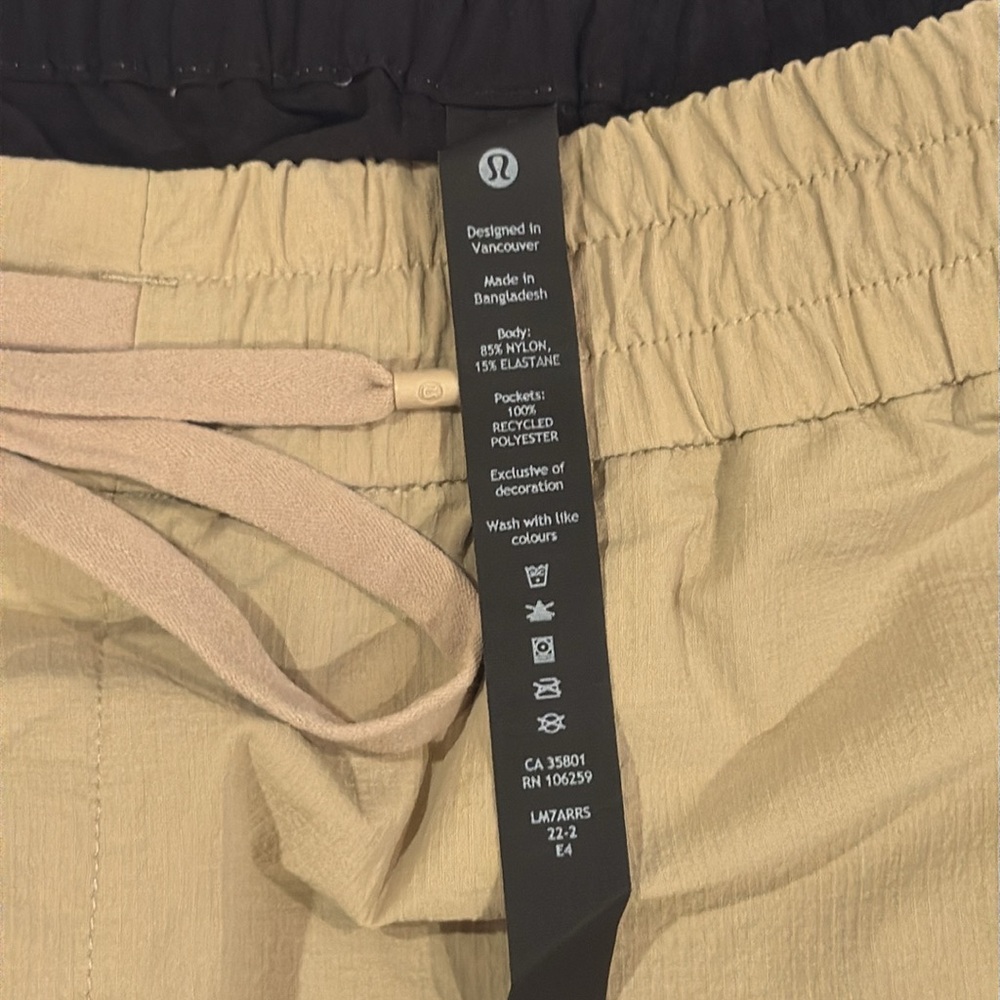 lululemon Tan Athletic Ripstop Shorts in Size XXL - Picture 3 of 5